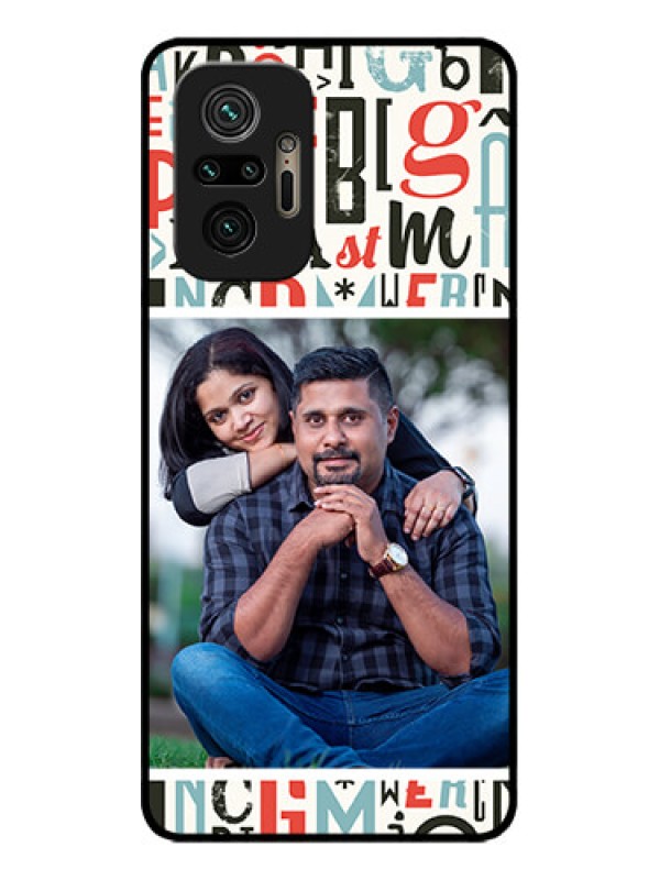 Custom Redmi Note 10 Pro Max Custom Metal Phone CaseAlphabet Design