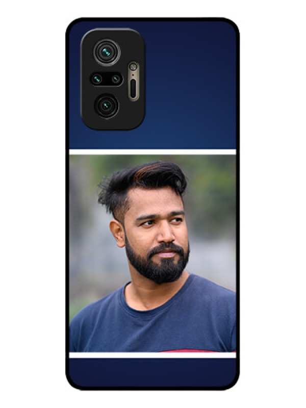 Custom Redmi Note 10 Pro Max Custom Metal Phone CaseSimple Royal Blue Design