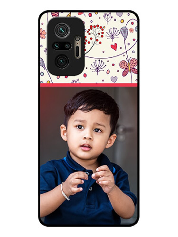 Custom Redmi Note 10 Pro Max Custom Metal Phone CasePremium Floral Design