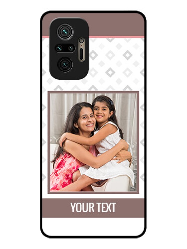 Custom Redmi Note 10 Pro Max Custom Metal Phone CaseSimple Diamond Design