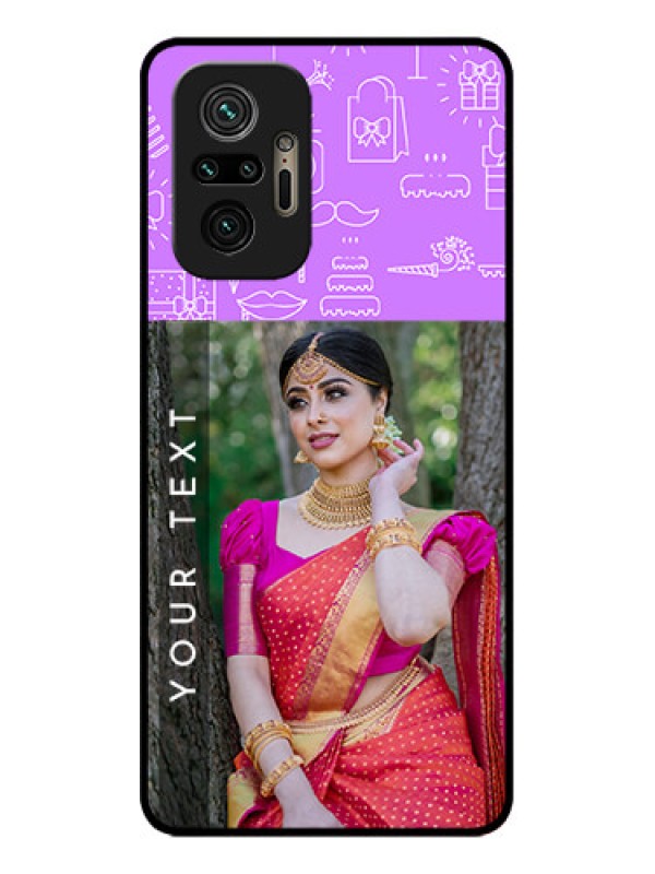 Custom Redmi Note 10 Pro Max Custom Metal Phone CaseBirthday Icons Design