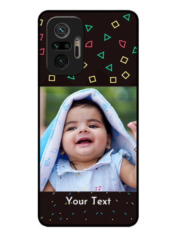 Custom Redmi Note 10 Pro Max Custom Metal Phone CaseWith Confetti Birthday Design