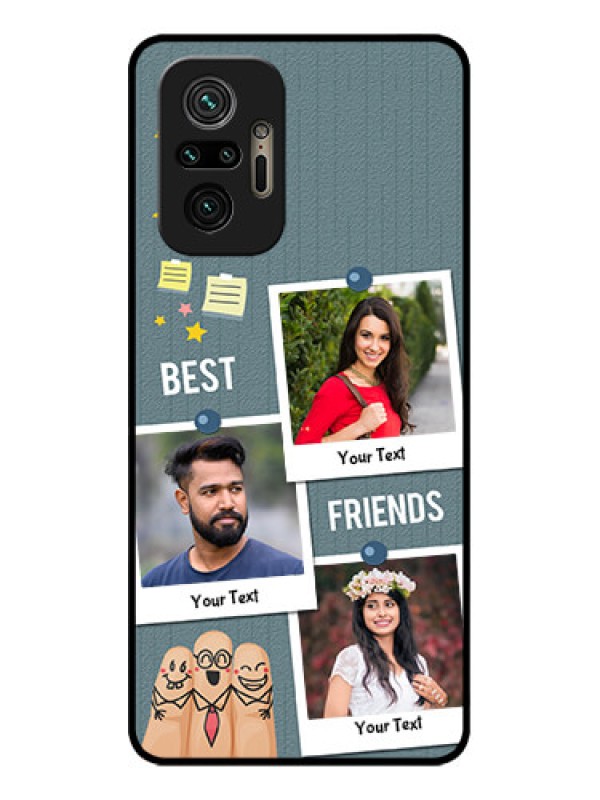 Custom Redmi Note 10 Pro Max Custom Metal Phone CaseSticky Frames And Friendship Design