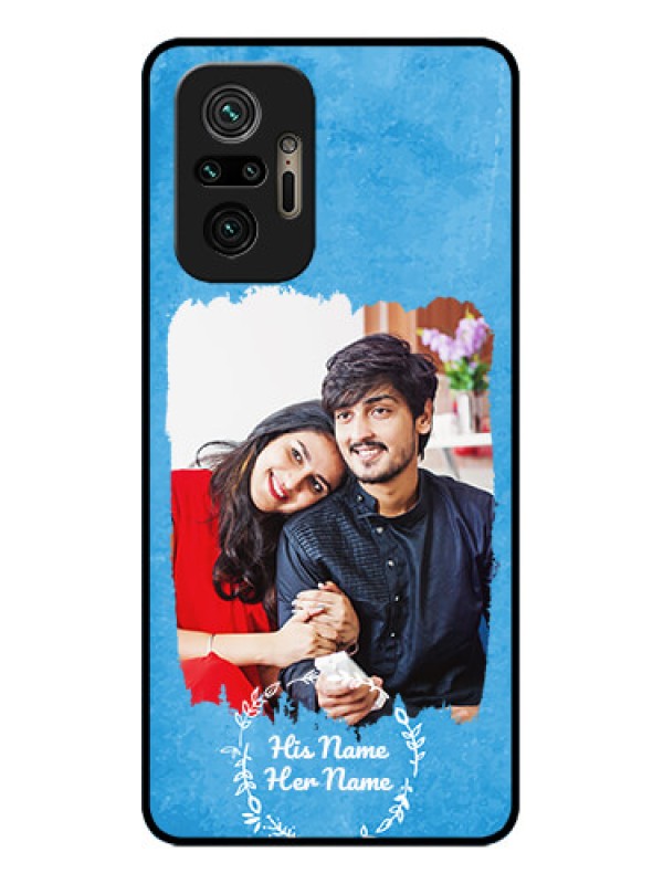 Custom Redmi Note 10 Pro Max Custom Metal Phone CaseBlue Color Vintage Design