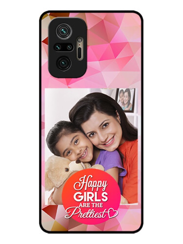 Custom Redmi Note 10 Pro Max Custom Metal Phone CaseAbstract Triangle Design