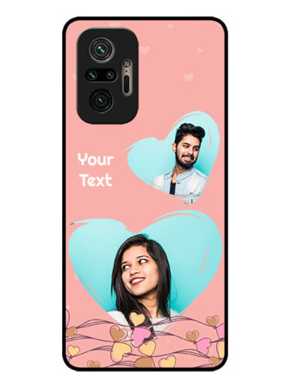 Custom Redmi Note 10 Pro Max Custom Metal Phone CaseLove Doodle Design