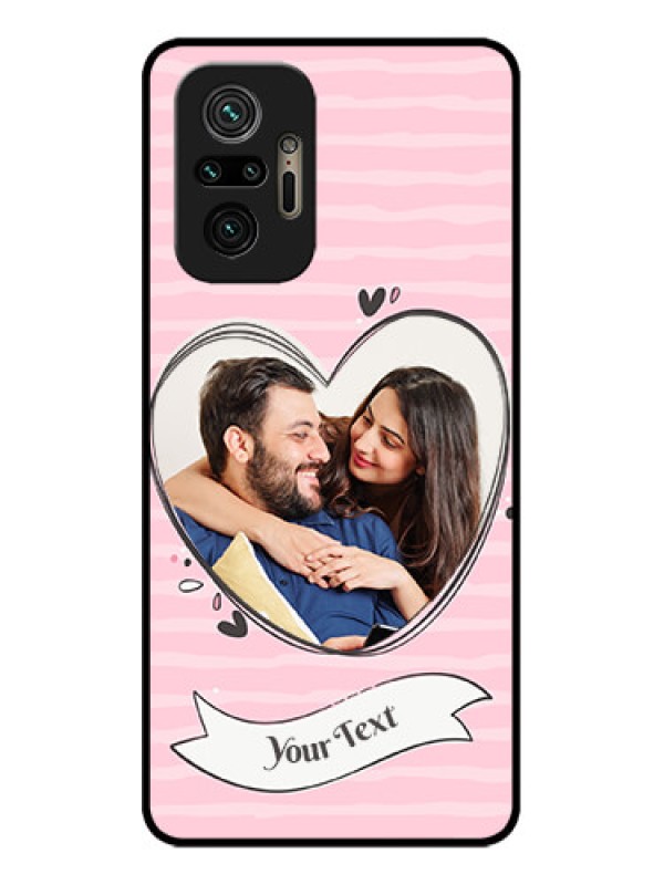 Custom Redmi Note 10 Pro Max Custom Metal Phone CaseVintage Heart Design