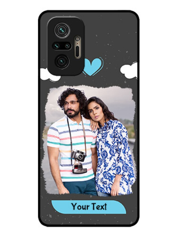 Custom Redmi Note 10 Pro Max Custom Metal Phone CaseSplashes With Love Doodles Design