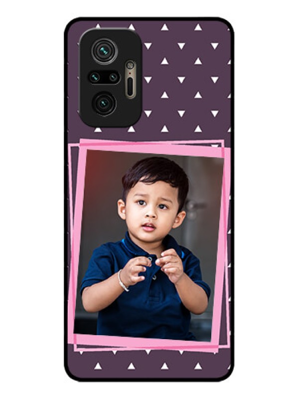 Custom Redmi Note 10 Pro Max Custom Metal Phone CaseTriangle Pattern Dotted Design