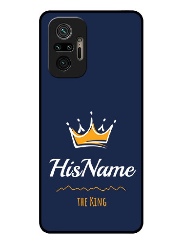 Custom Redmi Note 10 Pro Max Custom Metal Phone CaseKing With Name Design