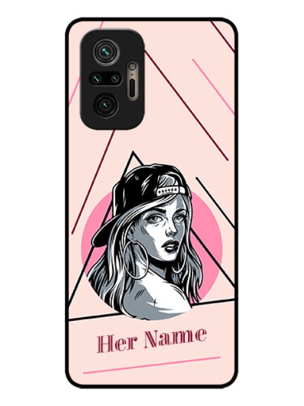 Custom Redmi Note 10 Pro Max Custom Metal Phone CaseRockstar Girl Design