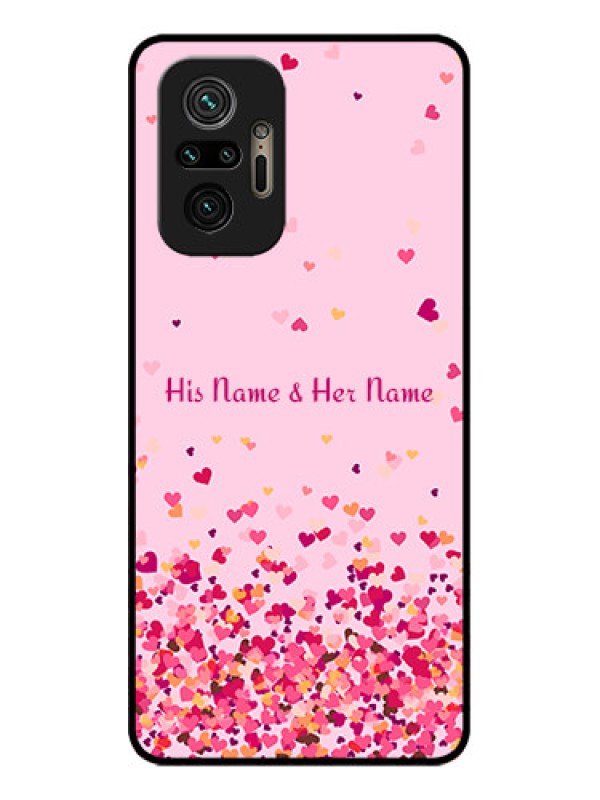Custom Redmi Note 10 Pro Max Custom Metal Phone CaseFloating Hearts Design