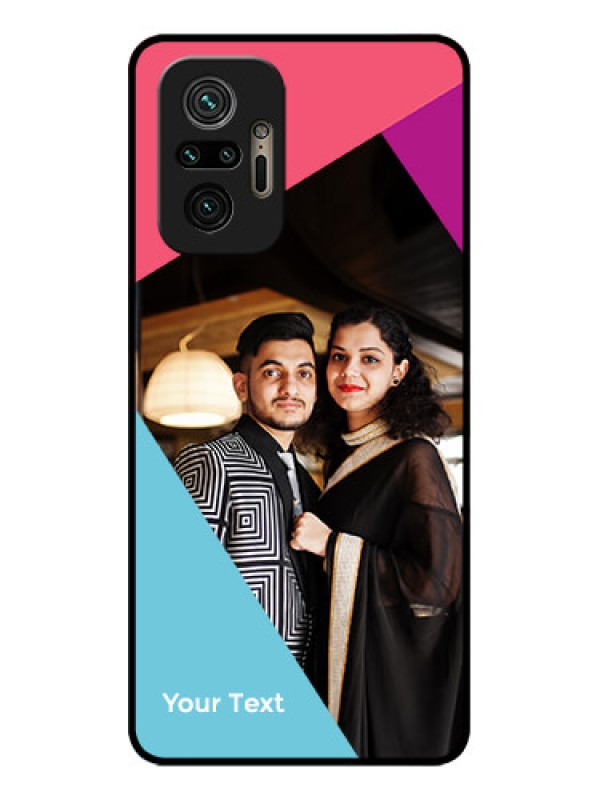 Custom Redmi Note 10 Pro Max Custom Metal Phone CaseStacked Triple Colour Design