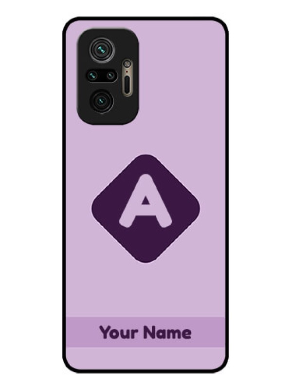 Custom Redmi Note 10 Pro Max Custom Metal Phone CaseCustom Letter In Curved Badge Design