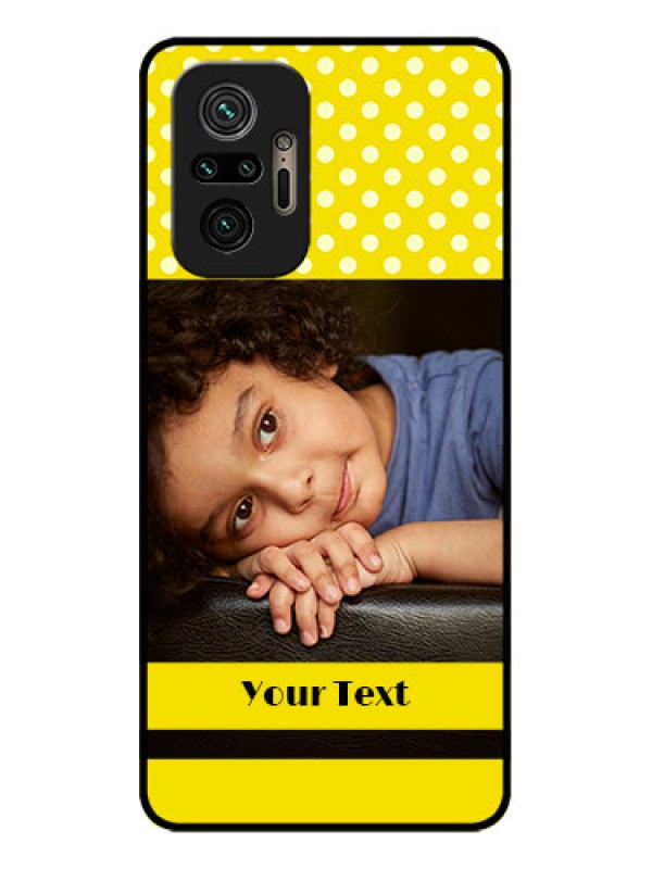 Custom Redmi Note 10 Pro Custom Metal Phone Case - Bright Yellow Case Design