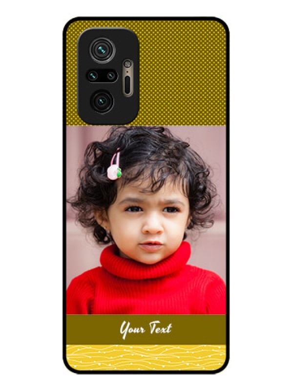 Custom Redmi Note 10 Pro Custom Metal Phone Case - Simple Green Color Design