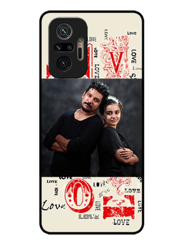 Custom Redmi Note 10 Pro Custom Metal Phone Case - Trendy Love Design Case