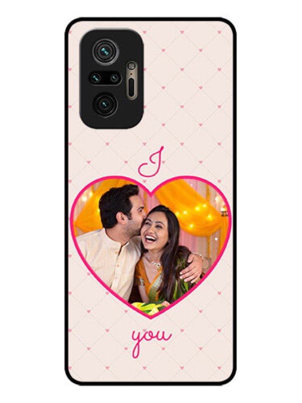 Custom Redmi Note 10 Pro Custom Metal Phone Case - Heart Shape Design