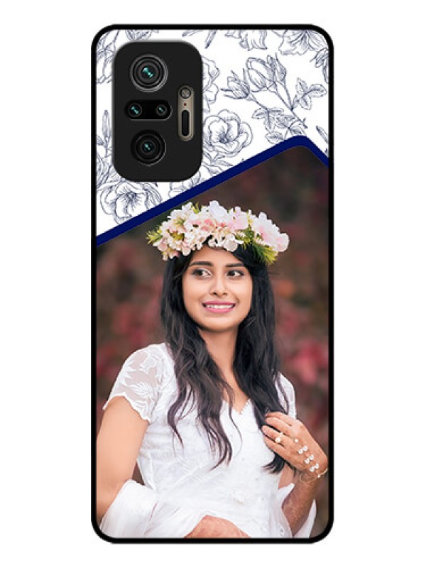 Custom Redmi Note 10 Pro Custom Metal Phone Case - Classy Floral Design