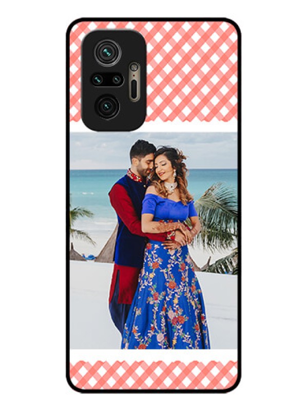 Custom Redmi Note 10 Pro Custom Metal Phone Case - Pink Pattern Design