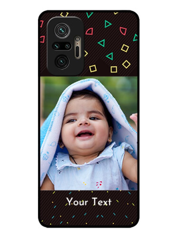 Custom Redmi Note 10 Pro Custom Metal Phone Case - With Confetti Birthday Design