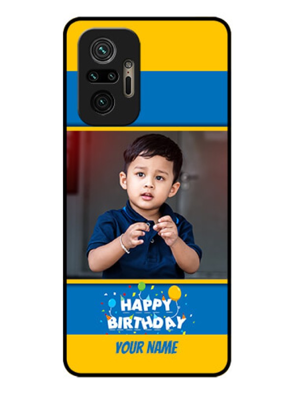 Custom Redmi Note 10 Pro Custom Metal Phone Case - Birthday Wishes Design