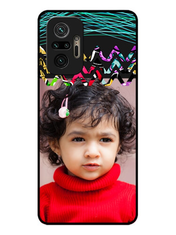 Custom Redmi Note 10 Pro Custom Metal Phone Case - Neon Abstract Design