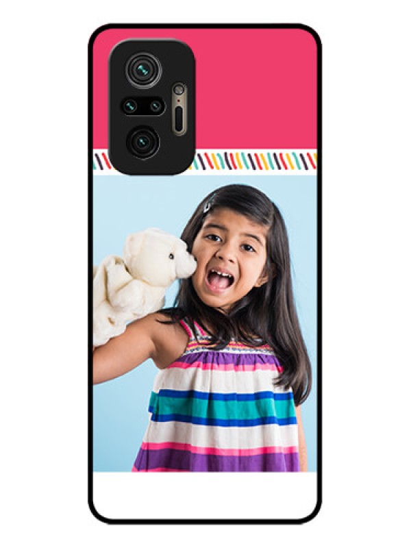 Custom Redmi Note 10 Pro Custom Metal Phone Case - Line Art Design