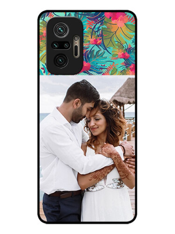 Custom Redmi Note 10 Pro Custom Metal Phone Case - Watercolor Floral Design