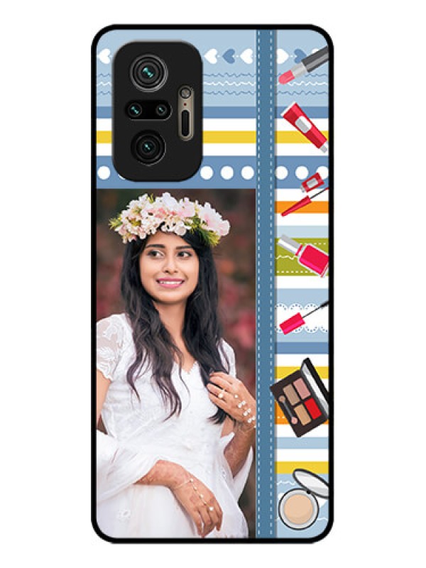 Custom Redmi Note 10 Pro Custom Metal Phone Case - Makeup Icons Design