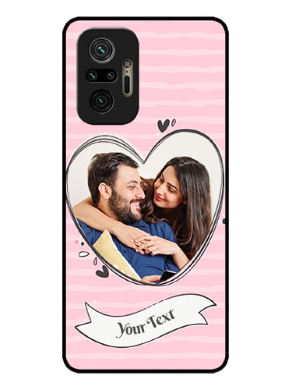 Custom Redmi Note 10 Pro Custom Metal Phone Case - Vintage Heart Design