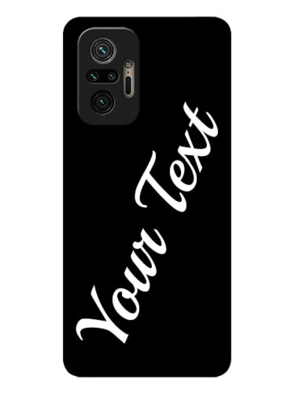 Custom Redmi Note 10 Pro Custom Metal Phone Case - With Your Name Design