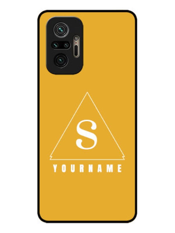 Custom Redmi Note 10 Pro Custom Metal Phone Case - Simple Triangle Design