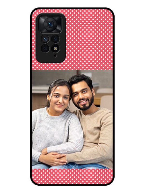 Custom Redmi Note 11 Pro 5G Custom Metal Phone CaseWhite Dotted Design