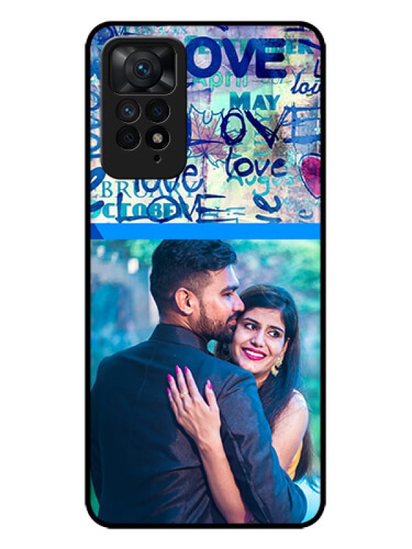 Custom Redmi Note 11 Pro 5G Custom Metal Phone CaseColorful Love Design