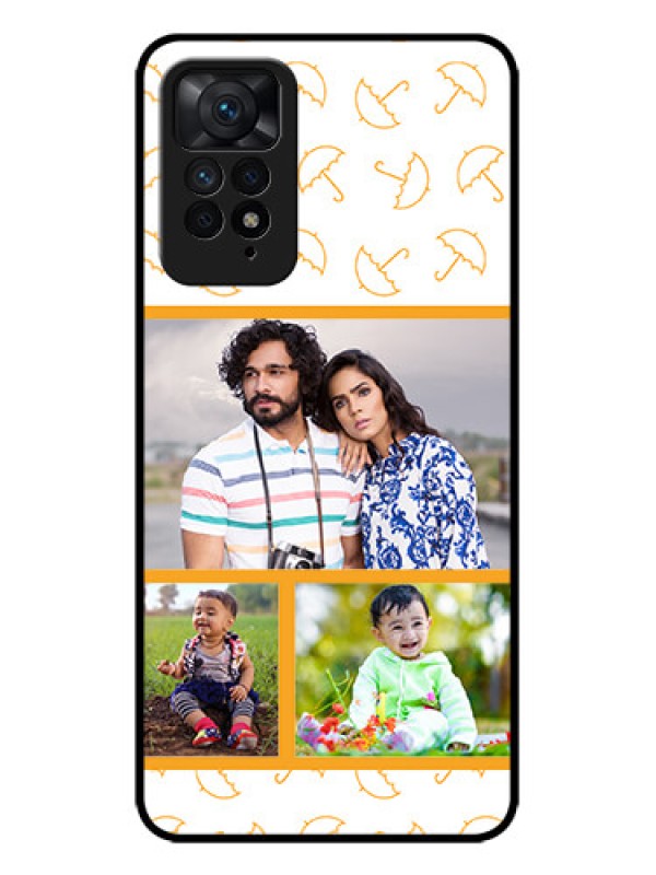 Custom Redmi Note 11 Pro 5G Custom Metal Phone CaseYellow Pattern Design