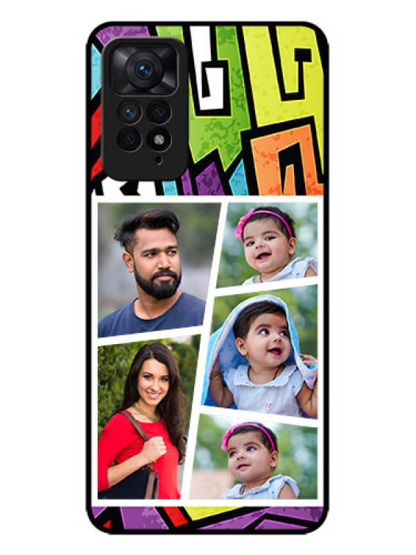 Custom Redmi Note 11 Pro 5G Custom Metal Phone CaseGraffiti Pattern Design