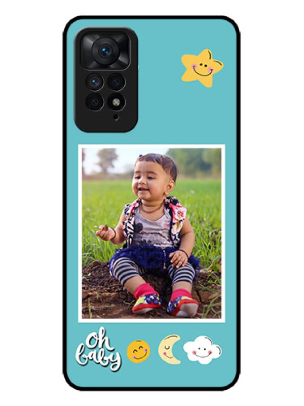 Custom Redmi Note 11 Pro 5G Custom Metal Phone CaseSmiley Kids Stars Design