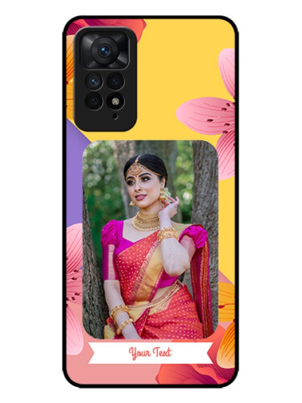 Custom Redmi Note 11 Pro 5G Custom Metal Phone Case3 Image With Vintage Floral Design