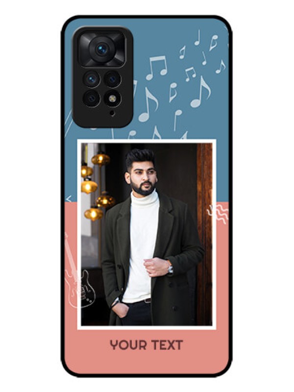 Custom Redmi Note 11 Pro 5G Custom Metal Phone CaseWith Color Musical Note Design