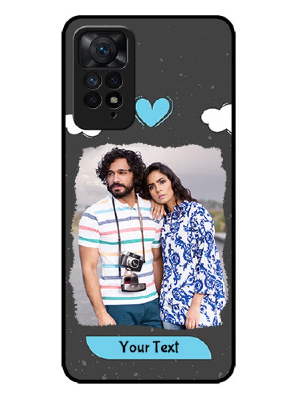 Custom Redmi Note 11 Pro 5G Custom Metal Phone CaseSplashes With Love Doodles Design