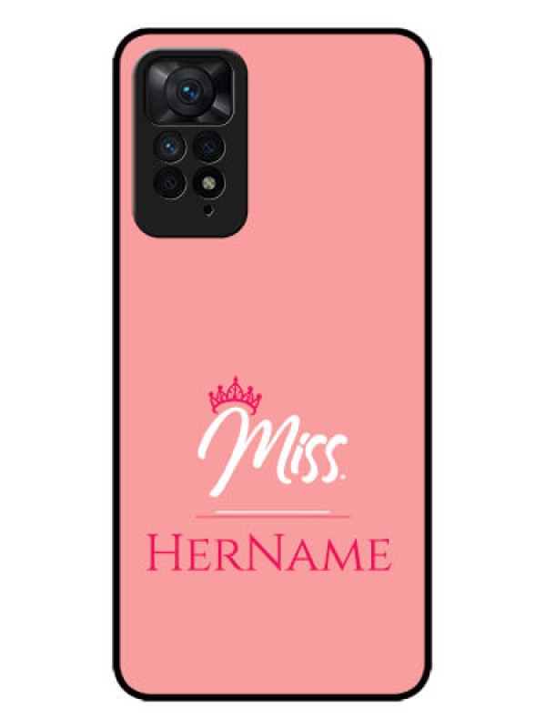 Custom Redmi Note 11 Pro 5G Custom Metal Phone CaseMrs With Name Design