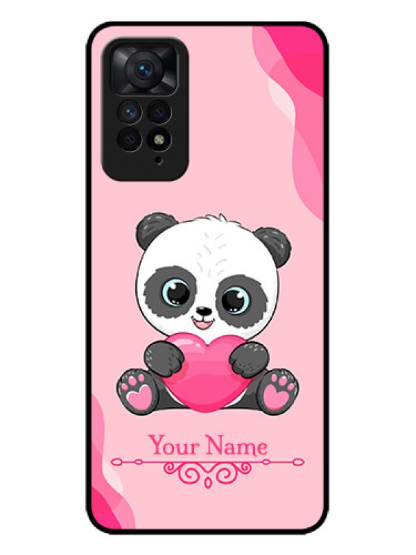 Custom Redmi Note 11 Pro 5G Custom Metal Phone CaseCute Panda Design