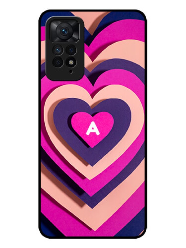 Custom Redmi Note 11 Pro 5G Custom Metal Phone CaseCute Heart Pattern Design