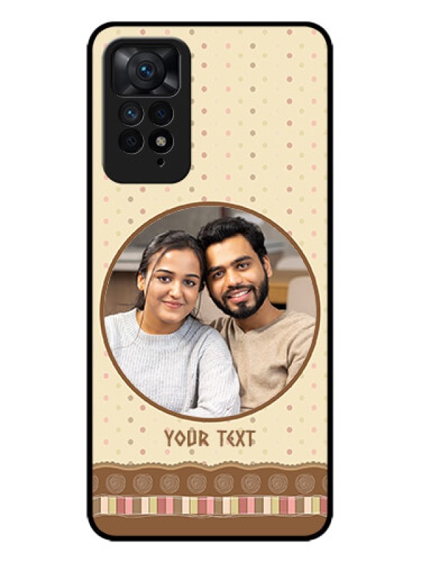 Custom Redmi Note 11 Pro Plus 5G Custom Metal Phone Case - Brown Dotted Mobile Case Design
