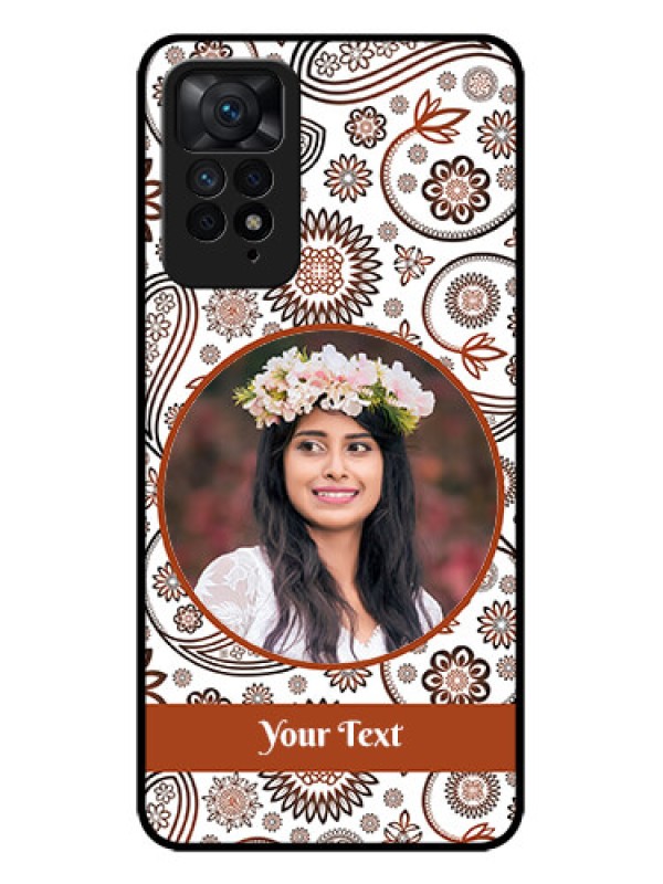 Custom Redmi Note 11 Pro Plus 5G Custom Metal Phone Case - Abstract Flower Design