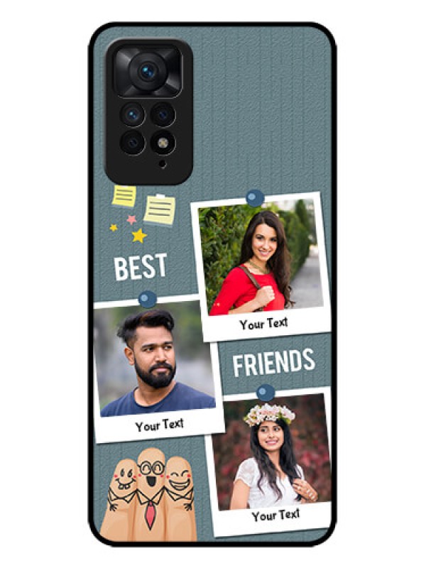 Custom Redmi Note 11 Pro Plus 5G Custom Metal Phone Case - Sticky Frames And Friendship Design