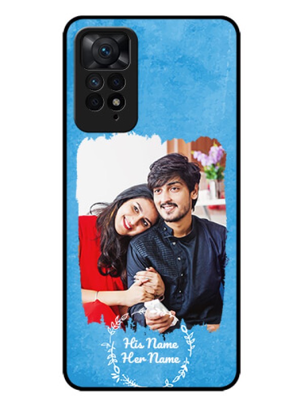 Custom Redmi Note 11 Pro Plus 5G Custom Metal Phone Case - Blue Color Vintage Design