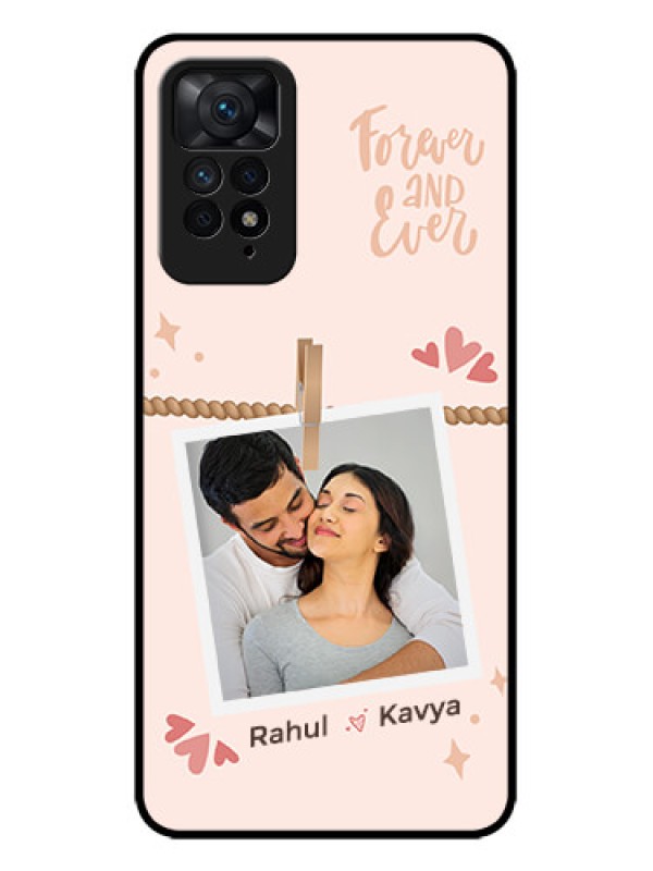 Custom Redmi Note 11 Pro Plus 5G Custom Metal Phone Case - Forever And Ever Love Design
