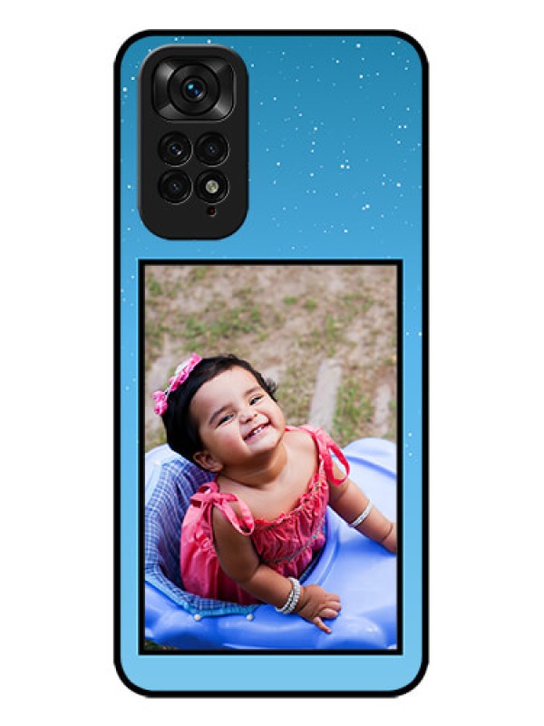 Custom Redmi Note 11 Custom Metal Phone CaseWave Pattern Colorful Design